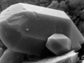 Quartz crystal imaged with an  SEM